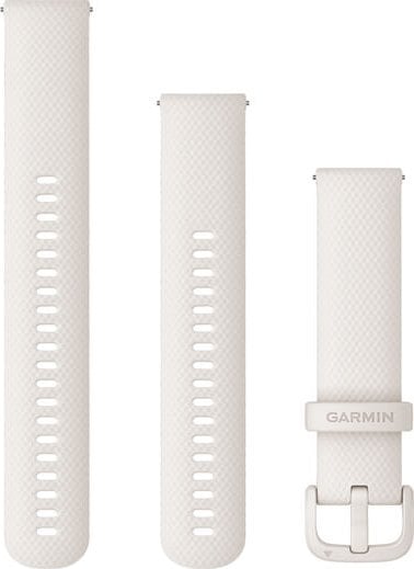 Accesorii Smartwatch - Curea de mână din silicon Garmin cu eliberare rapidă 20 (cataramă alb ceață/alb ceață) (010-12924-80)