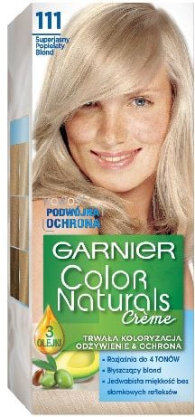 Vopsea de par permanenta cu amoniac Garnier Color Naturals 111 Blond Super Deschis Cenusiu, 110 ml