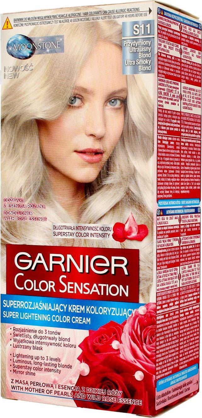 Garnier Color Sensation Krem koloryzujÄ…cy S 11 Przydymiony Ultrajasny Blond 1op.