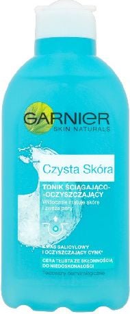 Lotiune pentru curatarea fetei Garnier Skin Naturals Pure Active pentru ten mixt spre gras cu imperfectiuni, 200 ml