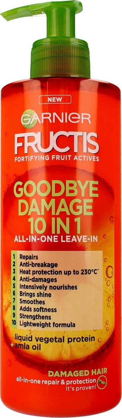Crema de Par 10 in 1 Fructis Goodbye Damage, Garnier, 400ml