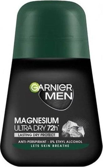 Deodorant antiperspirant roll-on Garnier Mineral Magnesium Ultra Dry pentru barbati, 50 ml