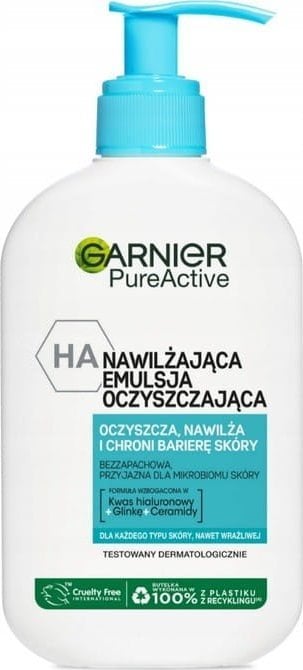 GARNIER_Pure Active nawilżająca emulsja oczyszczająca do twarzy 250ml