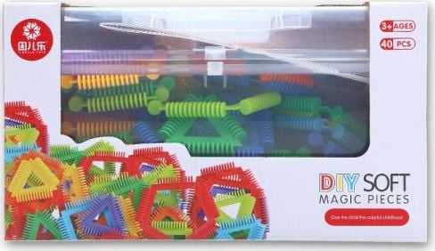 Set de constructie, perii 3D - G148187, 40 piese