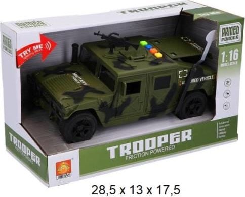Gazelo Pojazd militarny światło / dźwięk w pudełku G104229