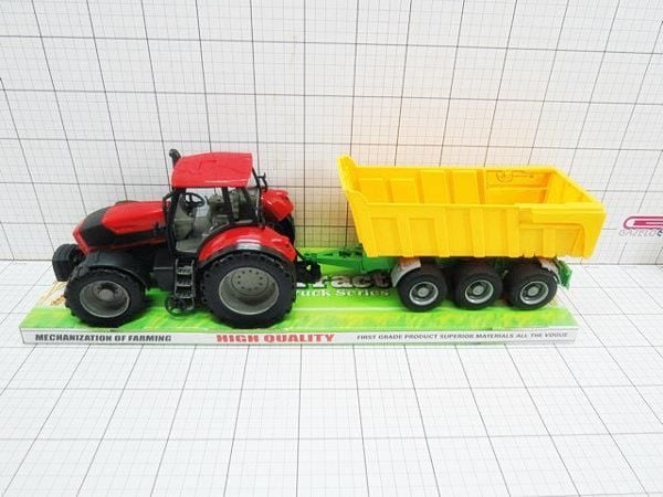 Gazelo Traktor z Przyczepą Pod Kloszem (G052724)