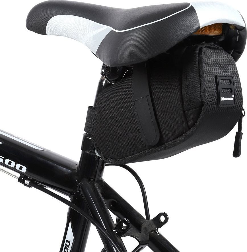 Geantă de șa pentru bicicletă Wozinsky Wozinsky 0,6 L negru (WBB8BK negru)