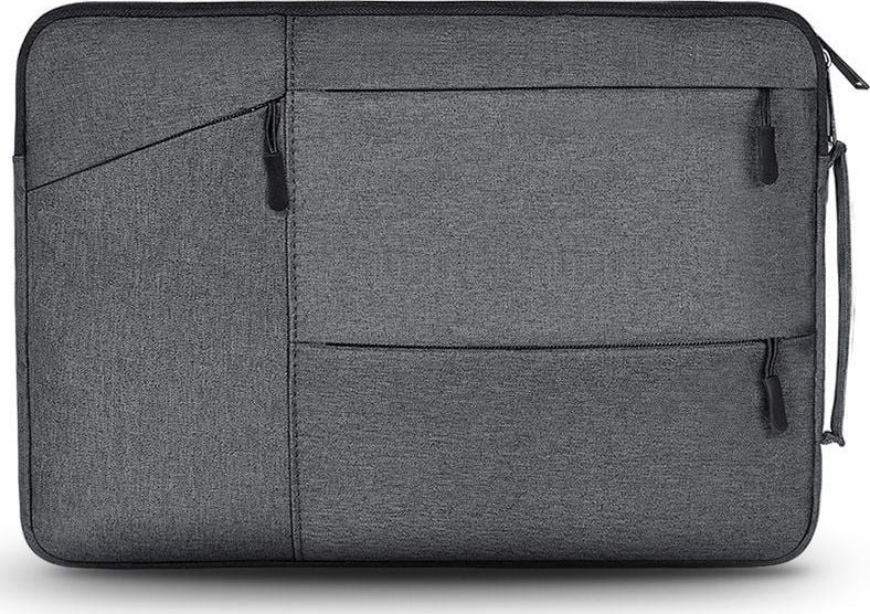 Genti laptop - Geanta laptop Tech-Protect Pocket Macbook Air / Pro 13 inch Dark Grey