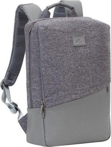 Geanta RivaCase RUCSAC LAPTOP RIVACASE 15,6` EGMONT, GRI, 18L, PIELE ECO SI TWEED, BUZUARE PENTRU TABLETA 10`, SMARTPHONE, DOCUMENTE SI ACCESORII.