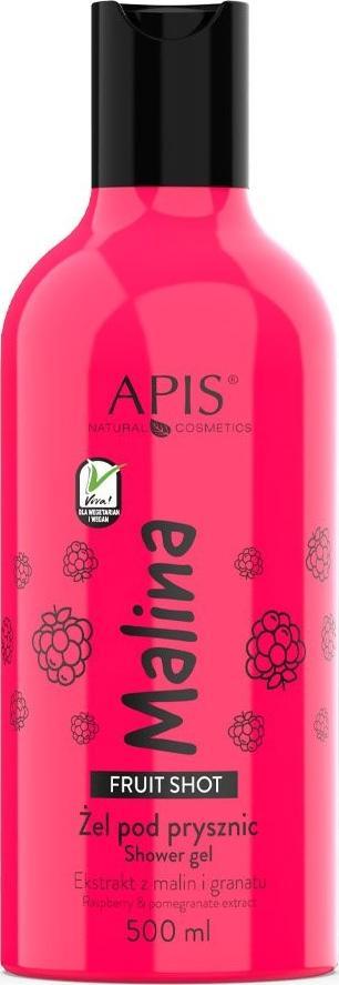 Gel de dus Fruit Shot, Zmeura Polka, 500 ml