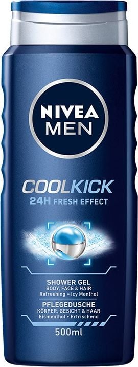 Gel de dus Nivea Men Cool Kick, 500 ml