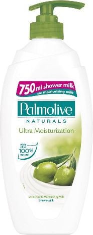 Gel de Dus PALMOLIVE Naturals Olive and Milk, 750 ml, cu Pompita, Extract de Lapte si Masline