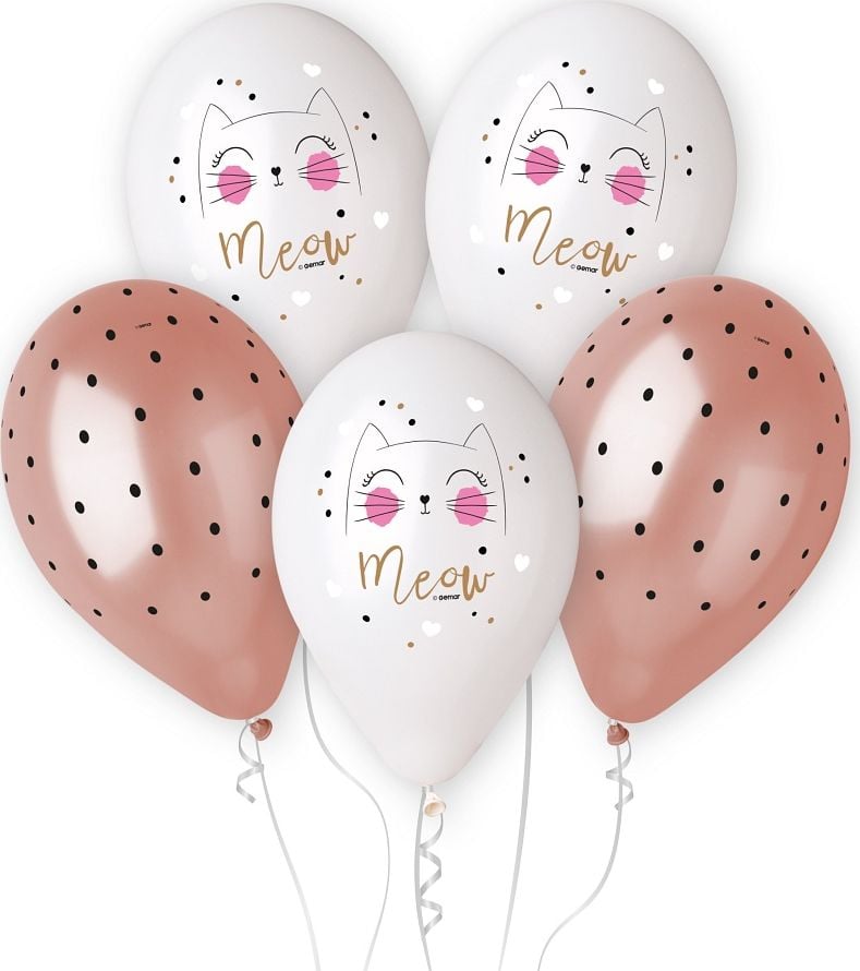 Gemar Balloons Premium Helium Kitten, 13 inchi/ 5 buc.