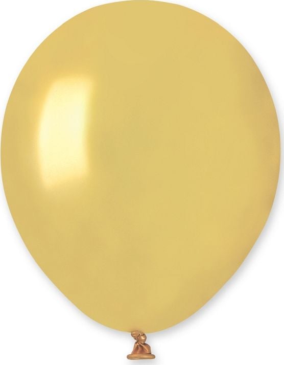 Gemar Baloane metalice Golden Dorato, AM50, 13 cm, 100 buc.