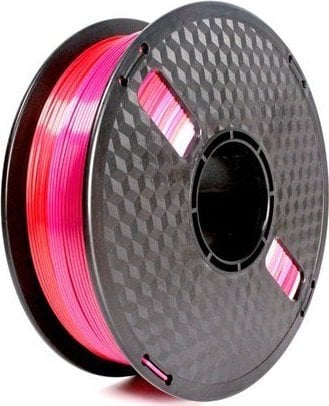 Accesorii imprimare 3D - Gembird GEMBIRD 3DP-PLA-SK-01-RP Filament PLA Silk Rainbow roșu/violet 1,75 mm 1 kg