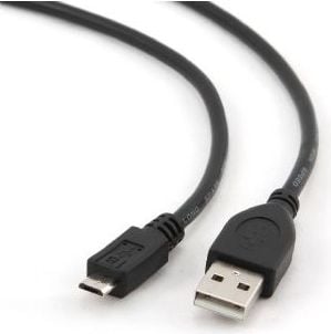 Gembird USB-A - cablu microUSB 0,3 m negru (CCPmUSB2AMBM0.3M)