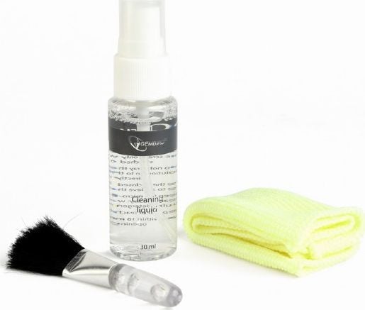Gembird Kit de curățare lichid + cârpă + detergent pentru ecrane și suprafețe din plastic (CK-LCD-04)