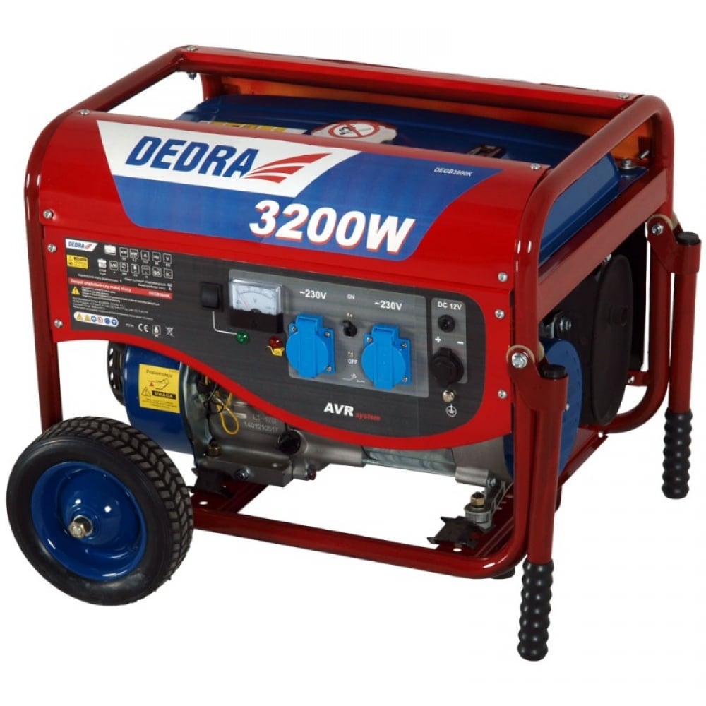 Generator 2,8kW AVR 2x220V 1x12V 8,3A (DEGB3600K)