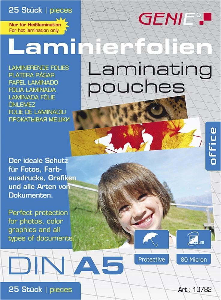 Genie GENIE Laminiertaschen 25 A5 - Folien