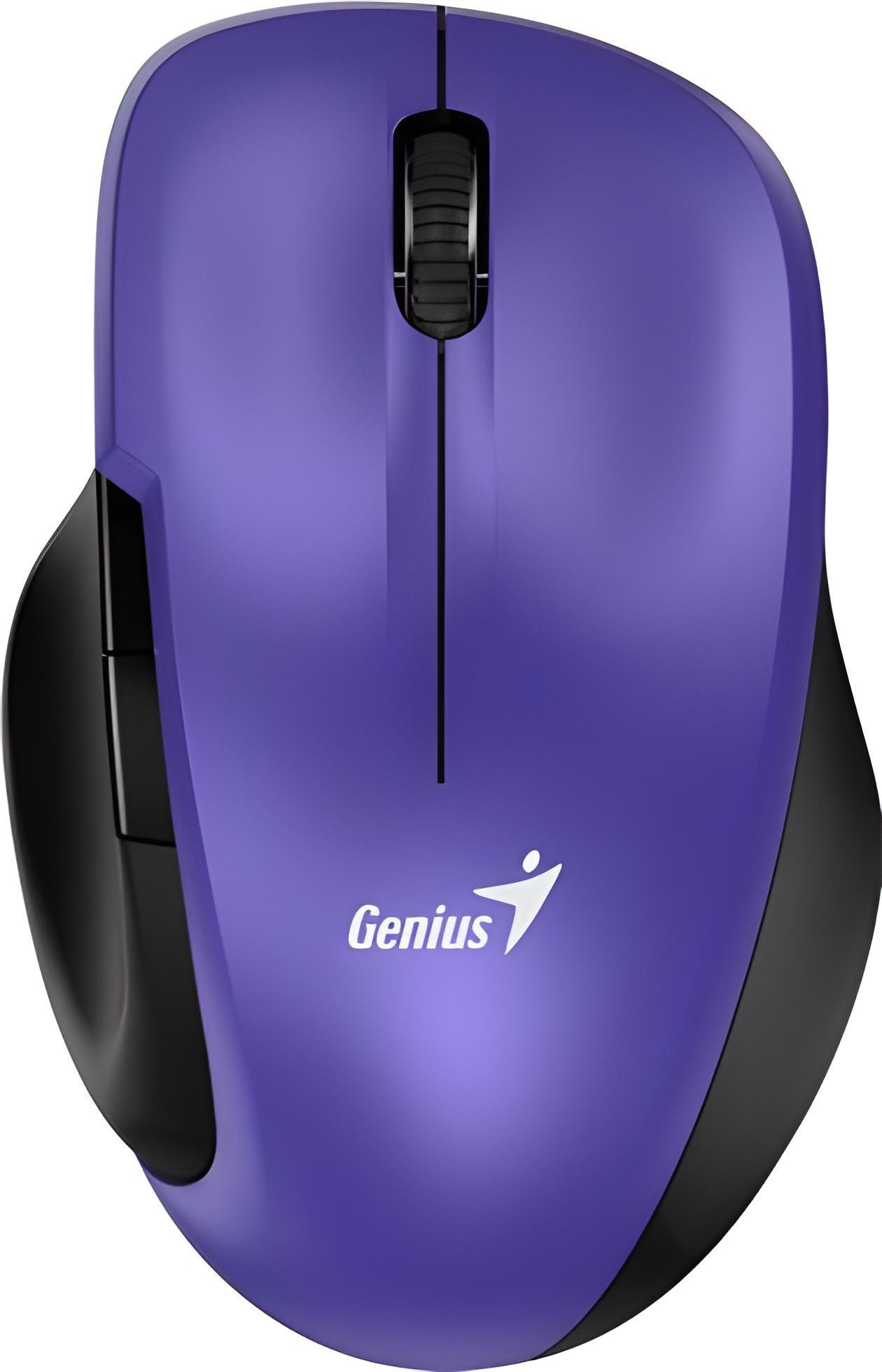 Genius Genius Mouse Ergo 8200S, 1200DPI, 2,4 [GHz], optic, 5fps, fără fir, violet, 1 buc AA, senzor Blue-Eye