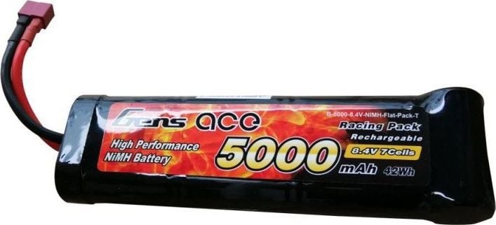 Gens Ace B-5000-8.4V-NIMH-Flat-Pack-T