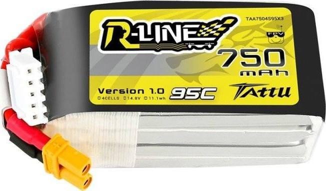 Gens Ace 750mAh 14.8V 95C TATTU R-Line Gens Ace XT30