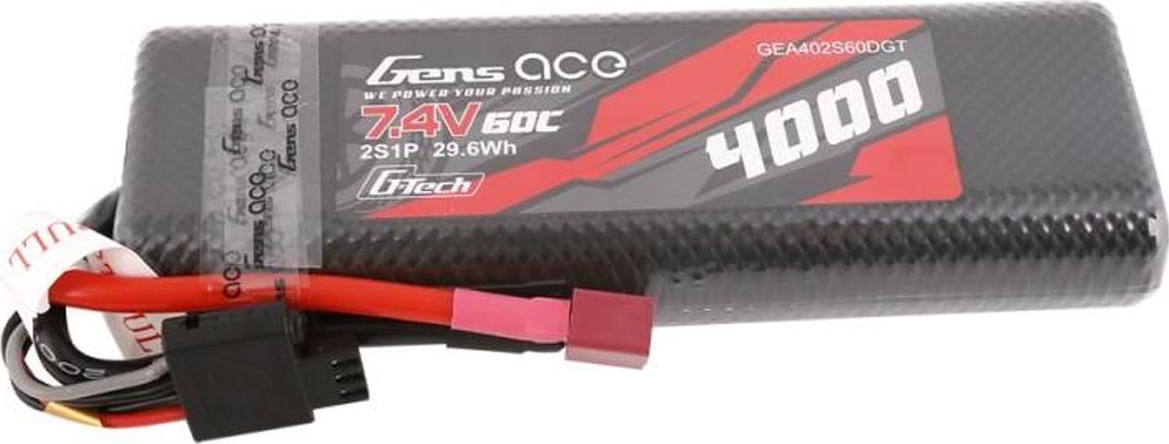 Gens Ace Akumulator Gens Ace G-Tech 4000mAh 7,4V 60C 2S1P HardCase T-plug