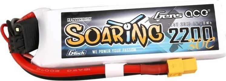 Gens Ace Akumulator Gens Ace G-Tech Soaring 2200mAh 7.4V 30C 2S1P XT60