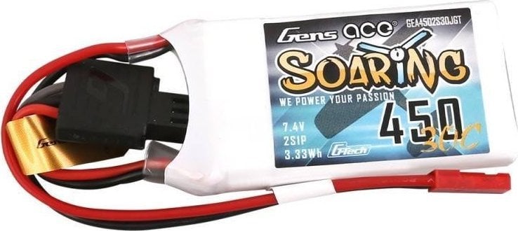 Gens Ace Akumulator Gens ace G-Tech Soaring 450mAh 7,4V 30C 2S1P JST-SYP