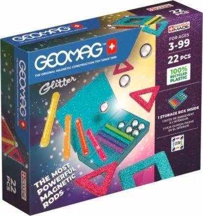 Geomag Blocuri magnetice Glitter Reciclate 22 buc