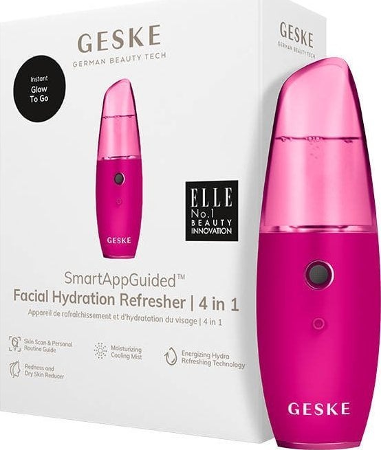 Aparate intretinere si ingrijire corporala - Cremă hidratantă facială Geske 4 în 1 cu aplicație (magenta),roz