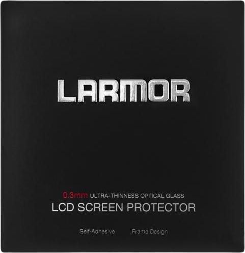 Folie de protectie Larmor, Sticla securizata, Nikon D3100/D3200/D3300/D3400/D3500, Negru