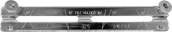 Ghidaj cu pila pentru ascutirea lantului Yato YT-85046, Otel, 190 x 4.8 mm, Argintiu