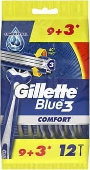Aparat de ras Gillette Blue3 Comfort,unica folosinta ,pentru barbati, pachet de 12 buc