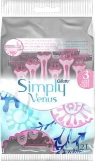 Gillette Gillette Simply Venus 3 Aparate de ras de unica folosinta, 12 bucati