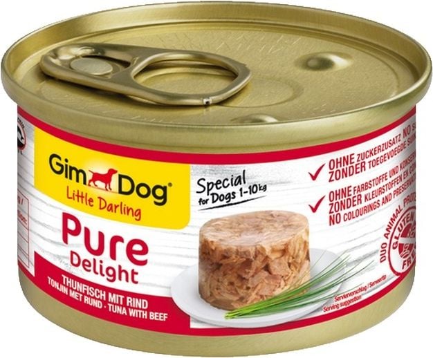Gimdog Pure Delight ton + carne de vită 85g