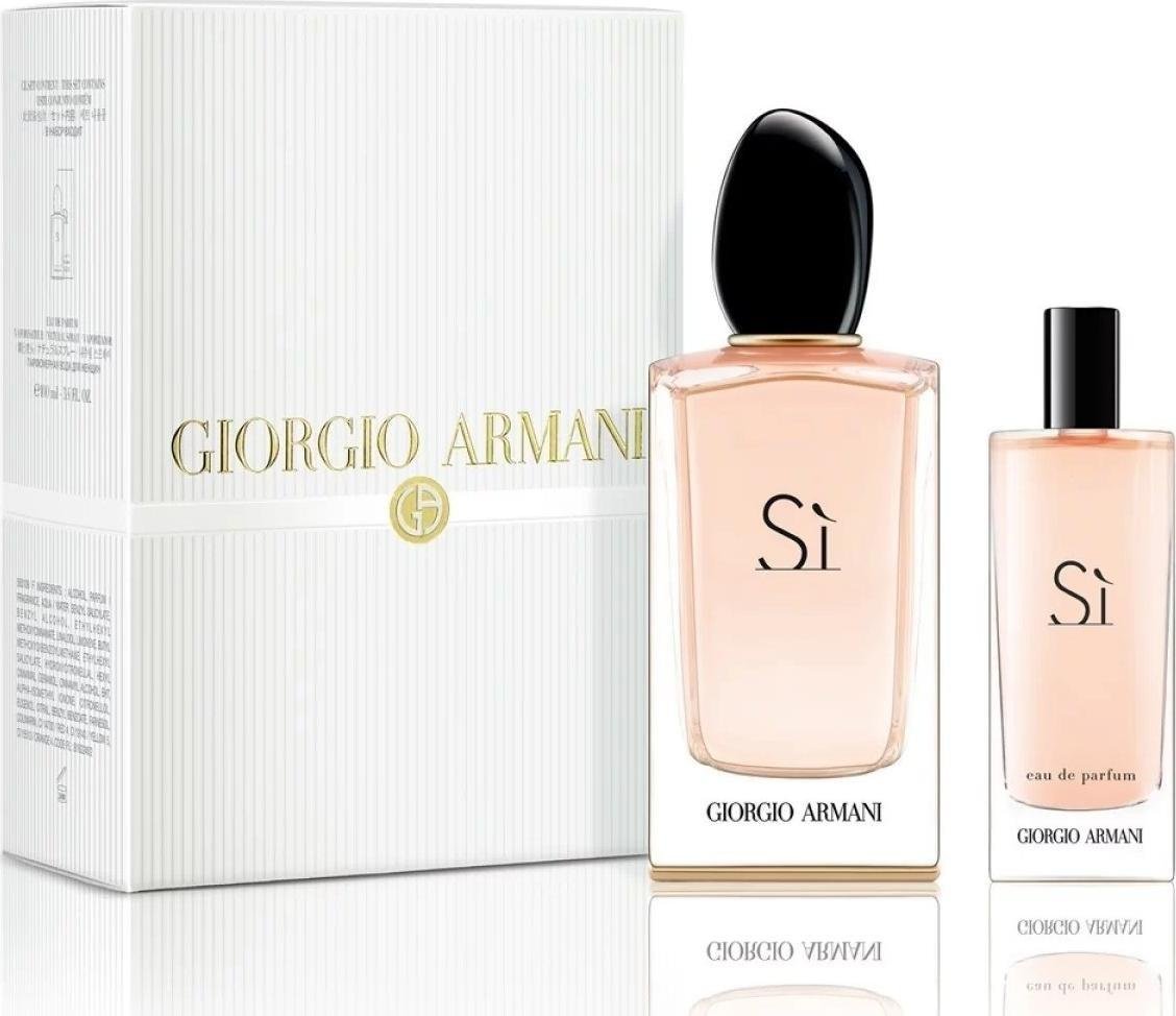 Este o cutie Giorgio Armani care contine parfumul Giorgio Armani Si EDP de 100ml si un recipient de 15ml. Totusi, traducerea depinde de contextul in care este utilizata. ZESTAW poate fi tradus ca set sau kit, EDP este echivalentul englezesc al EAU D