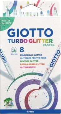Giotto Marcatori cu sclipici Giotto turbo 8 buc. pastel sclipici 426300