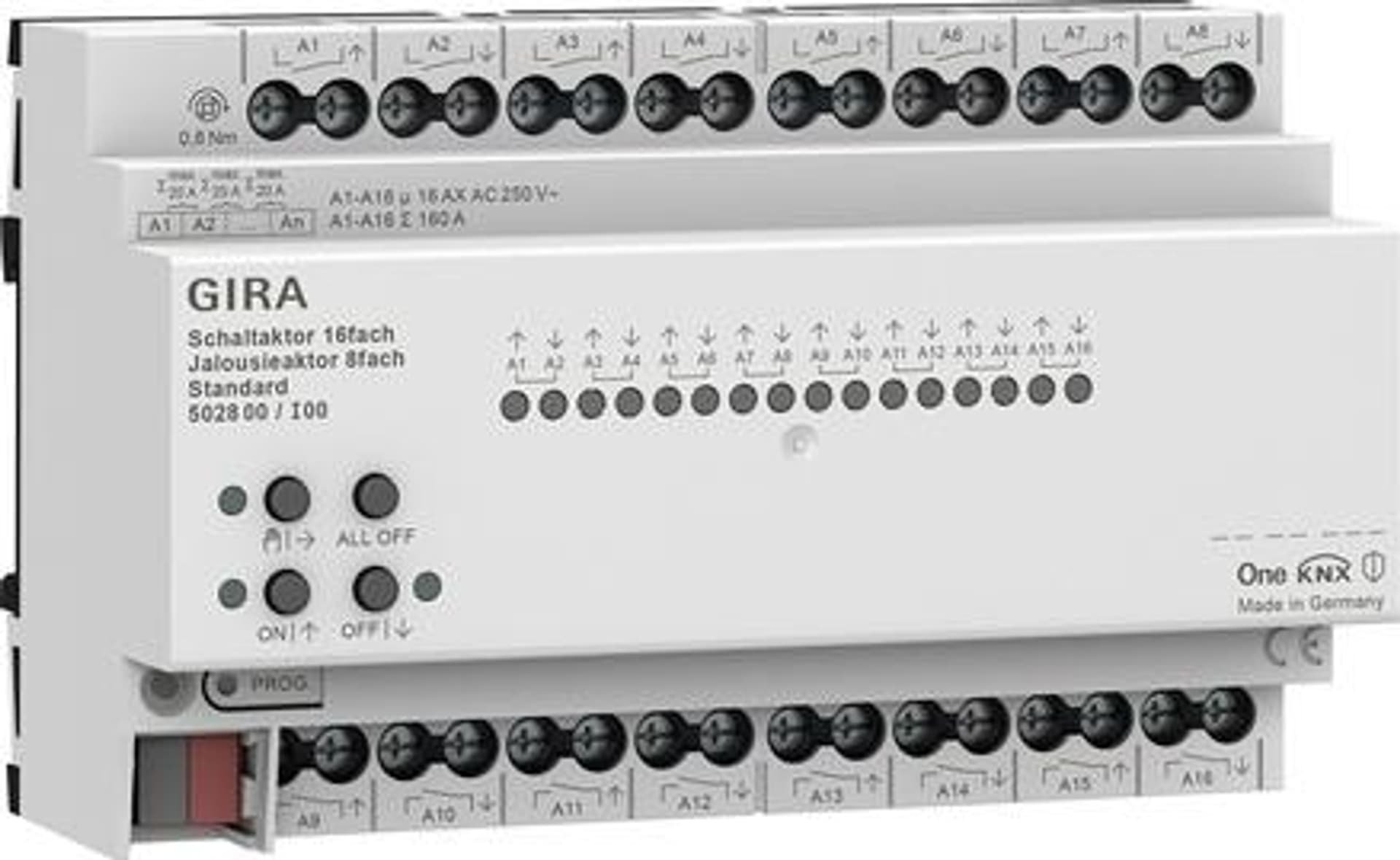 GIRA GIRA releu/actuator jaluzele 16x/8x 16 A standard KNX ONE 502800