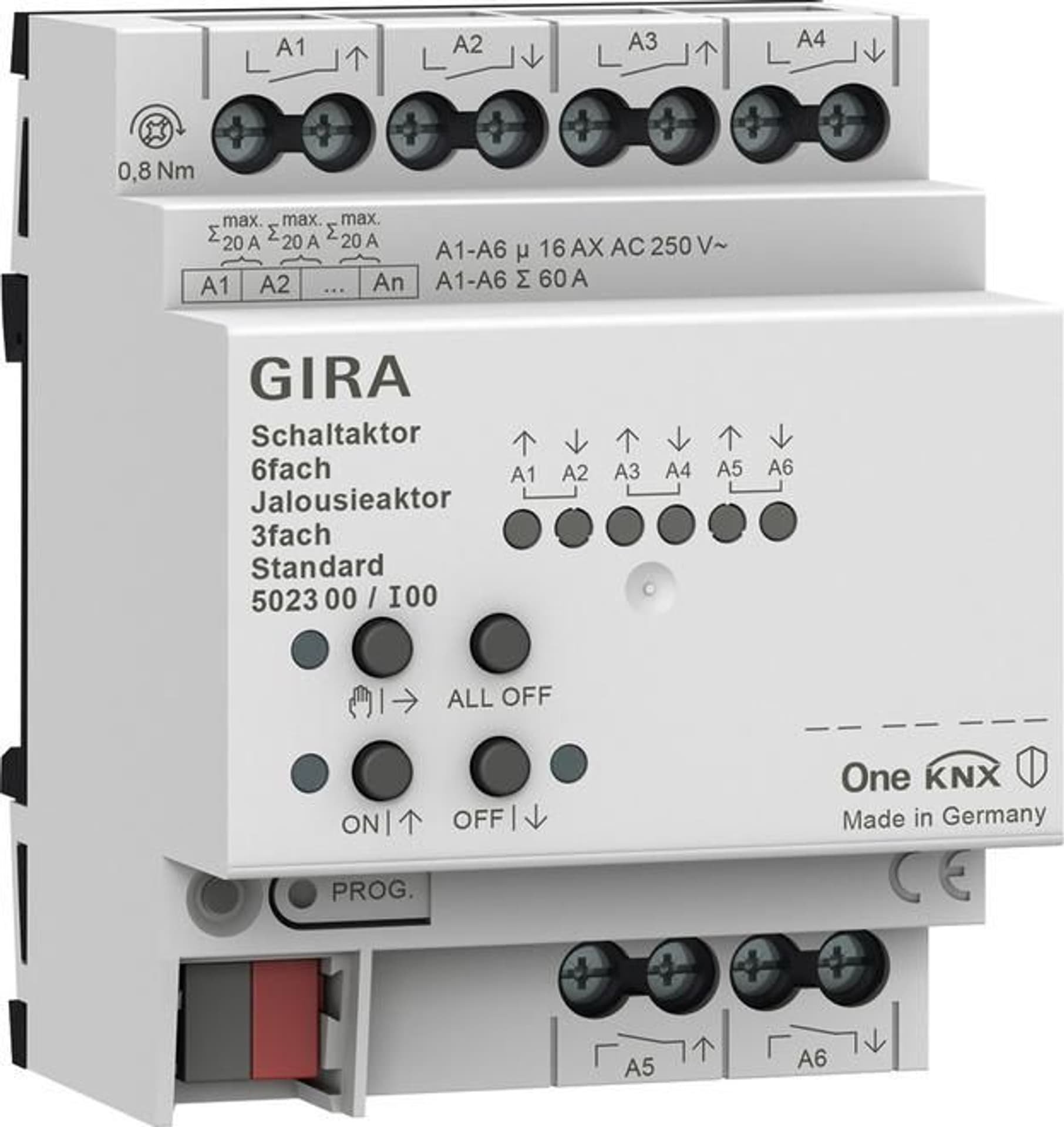 GIRA GIRA releu/actuator jaluzele 6x/3x 16 A standard KNX ONE 502300