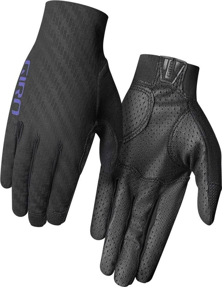 mănuși pentru femeie GIRO RIV'ETTE CS deget lung negru cap electric violet. L (circuit de mână 190-204 mm / L. Hand 185-195 mm) (NEW)