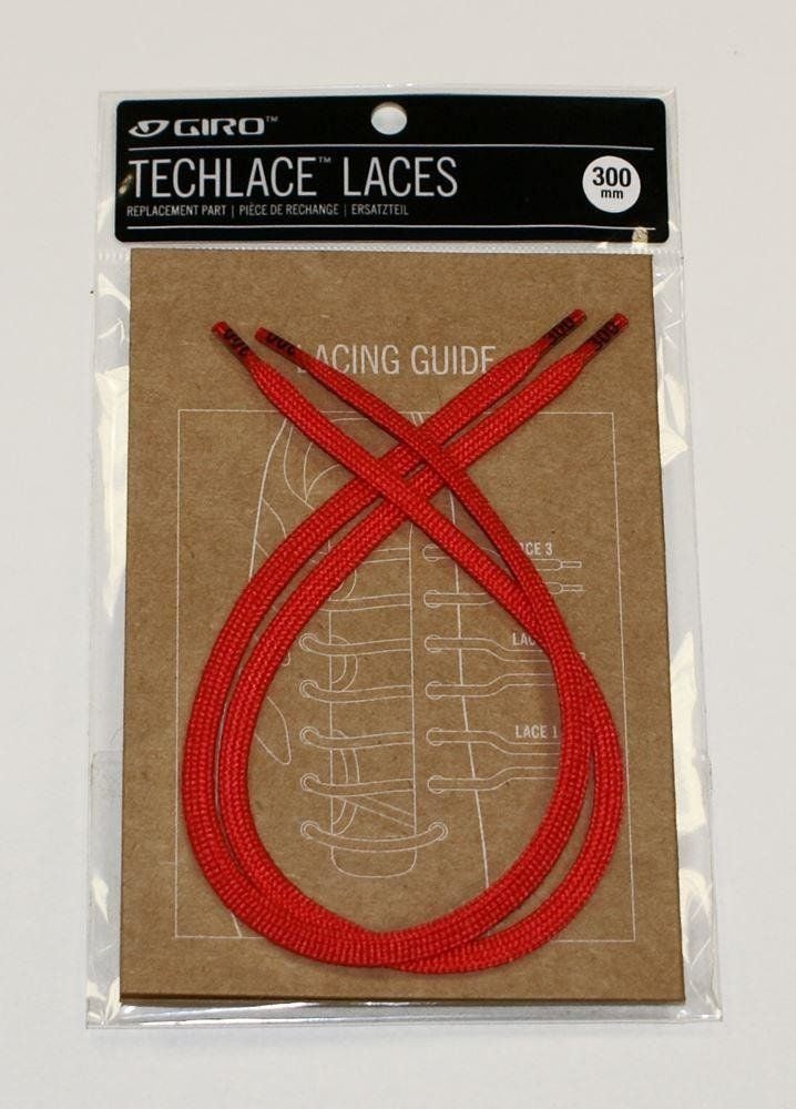 GIRO TECHLACE Laces șireturi 215mm roșu aprins