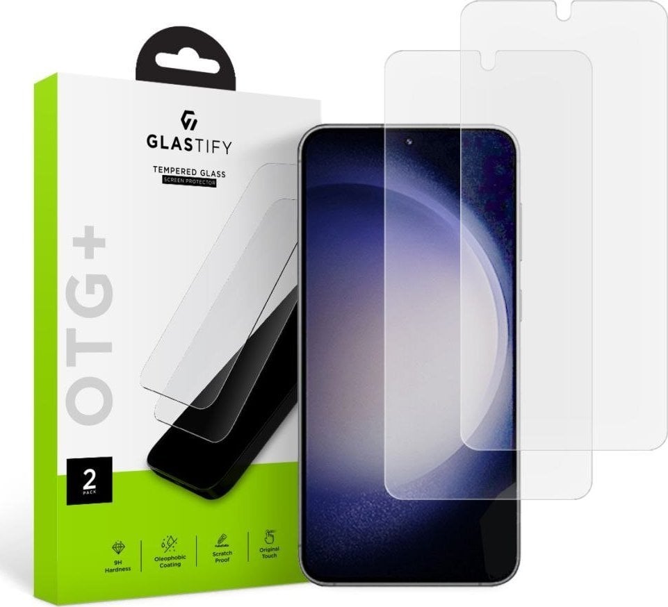 Glastify TEMPERED GLASTIFY OTG+ 2 PACHET GALAXY S23 TRANSPARENT