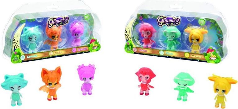 Glimmies 3 Figuri - diferite tipuri