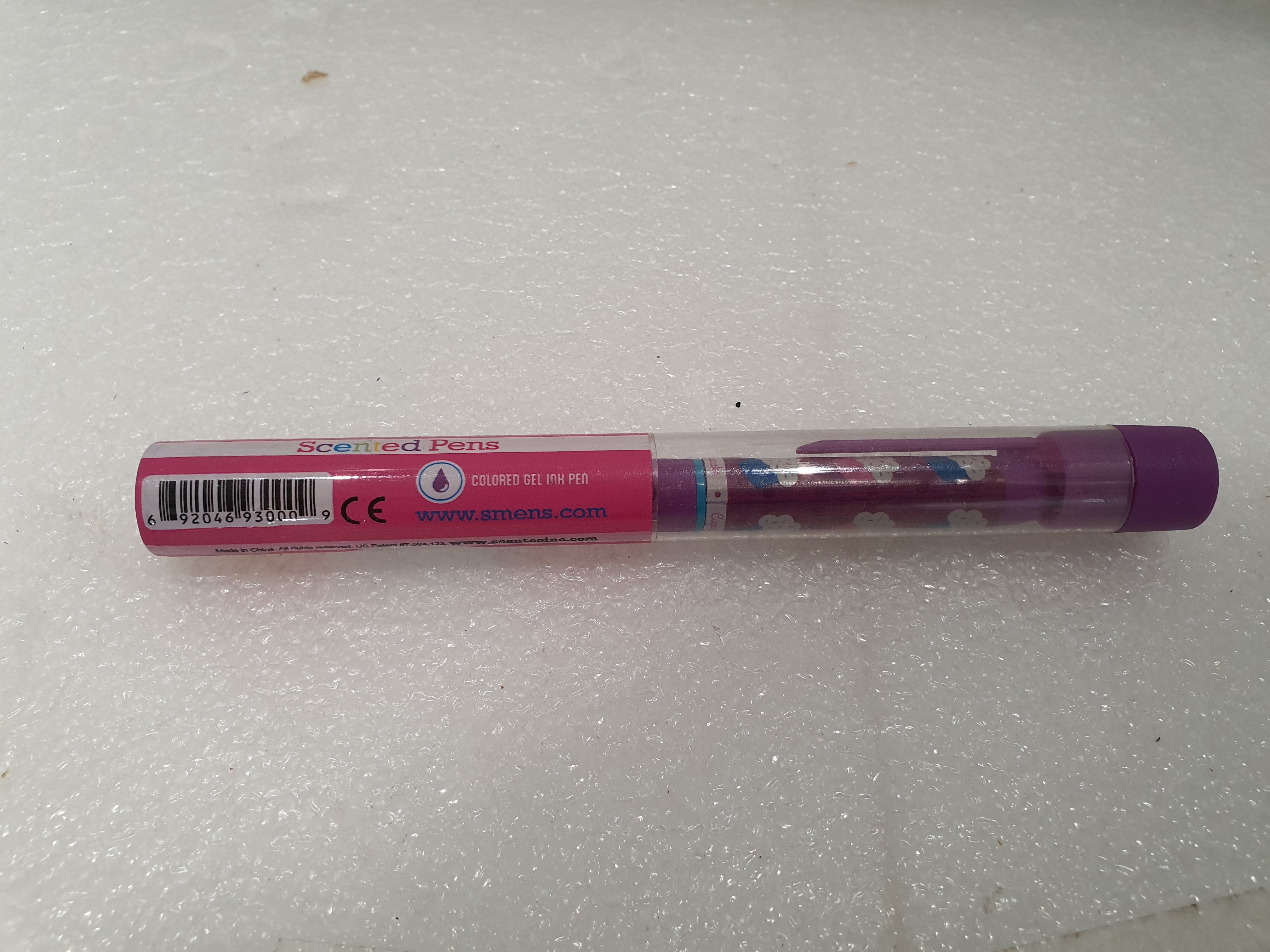 Pen gel cu sclipici violet