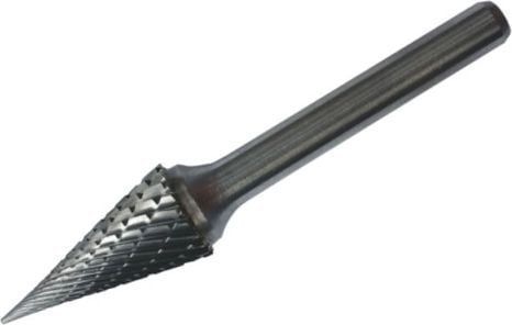 Glob Carbide freză (pilă rotativă) tijă 6mm, conică cu capăt ascuțit, formă M 12x60mm - GLOB-M1225