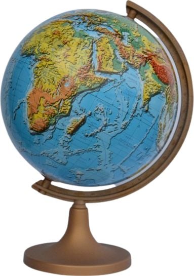 Glob geografic iluminat 2 in 1, harta politica si fizica, diametru 32 cm