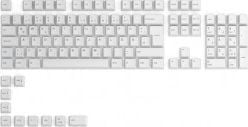 Set butoane pentru tastatura mecanica Glorious GPBT 114-Keycap, Arctic White