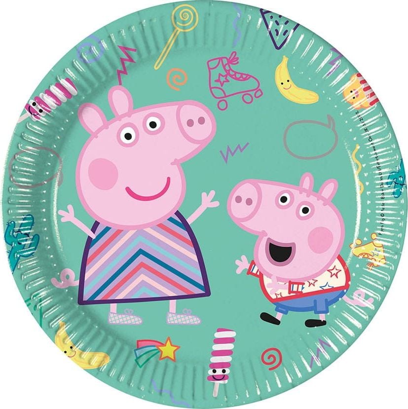 GoDan Farfurii din hârtie Peppa Pig 8 buc. Godan