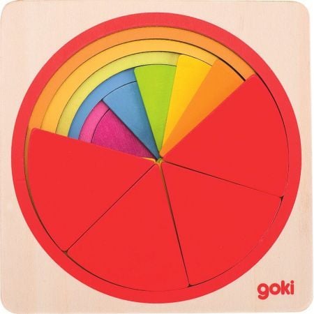 Puzzle stratificat Goki Rainbow Circle (57737)